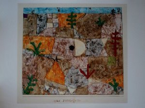 Lámina Paul Klee, Jardines del sur, 1921
