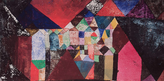 Paul Klee poster, Municipal Jewel, 1917