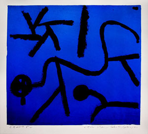 Paul Klee serigraph, This Star Teaches Bending, 1940