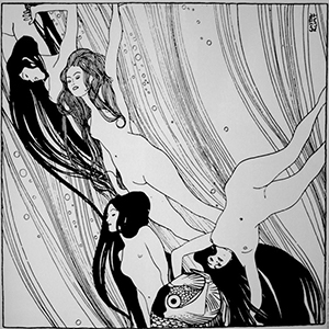 Lámina Gustav Klimt, The Blood of Fish, 1898