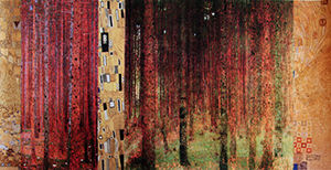 Gustav Klimt poster, Forest Patterns I