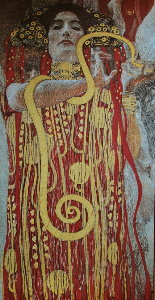Lámina Gustav Klimt, Hygieia, 1907