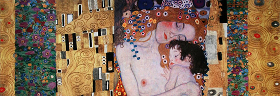 Stampa Gustav Klimt, Le tre età della donna (Klimt Patterns)