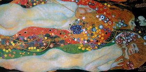 Lámina Gustav Klimt, Sea Serpents
