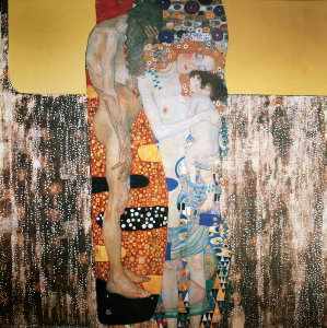 Gustav Klimt poster, The three ages of the woman, 1905