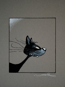 Régis Loisel Serigraph, The cat