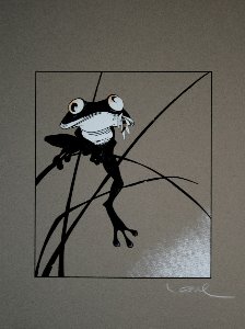 Régis Loisel Serigraph, The frog