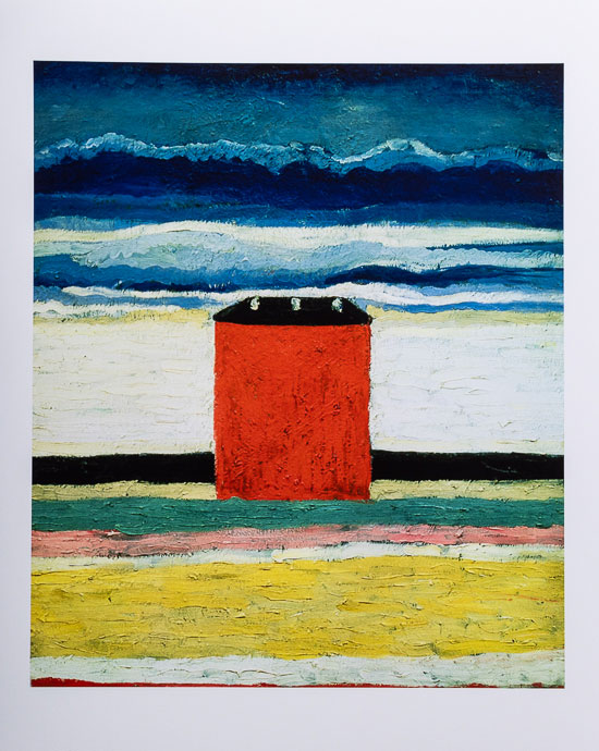 Affiche d'Art Malevitch : La maison rouge, 1932
