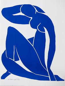 Stampa Matisse, Nudo blu II, 1952
