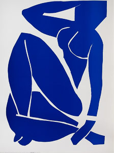 Lámina Matisse, Desnudo azul III, 1952