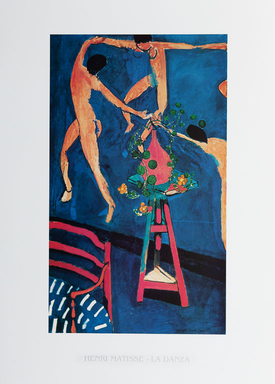 Henri Matisse poster print, Nasturtiums with the Painting Dance II, 1912