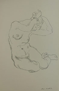 Litografìa Matisse, Desnudo, 1918