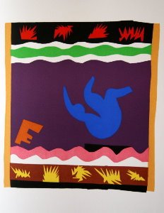 Henri Matisse lithograph, The tobogan