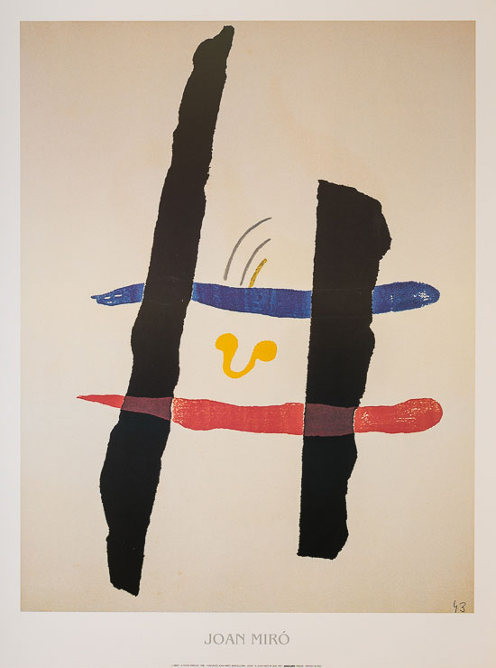 Affiche Joan Miro : A toute épreuve, 1958
