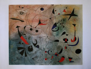 Joan Miro print, Constellation : L'Etoile Du Matin, 1940