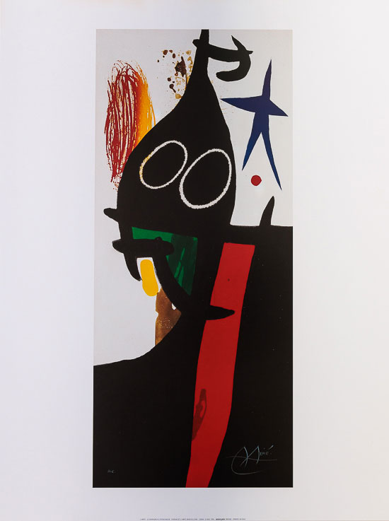 Affiche Joan Miro : Le sarrazin à l'étoile bleue, 1973