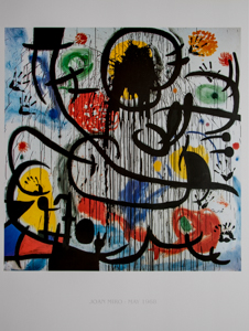 Affiche Joan Miro, Mai 1968