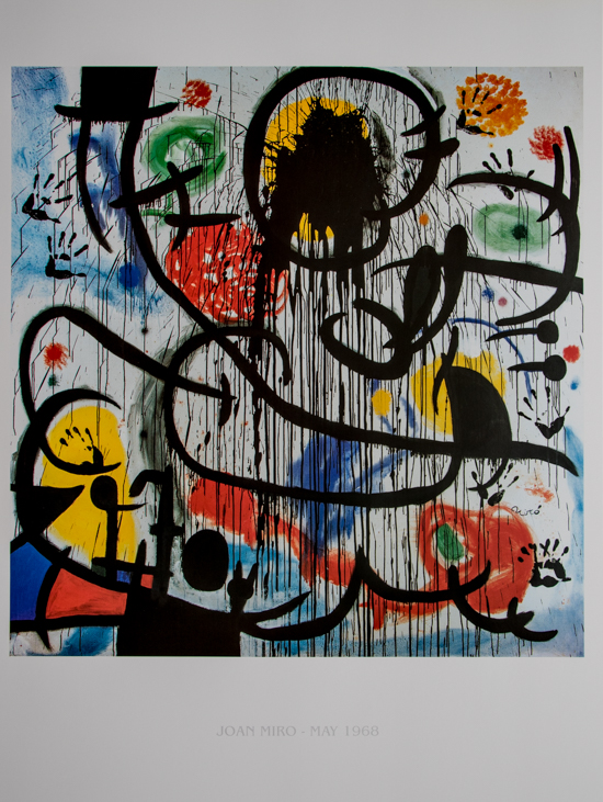 Affiche Joan Miro : Mai 1968