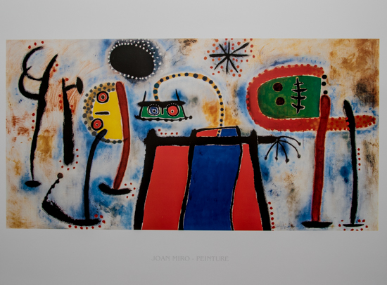 Affiche Joan Miro : Peinture