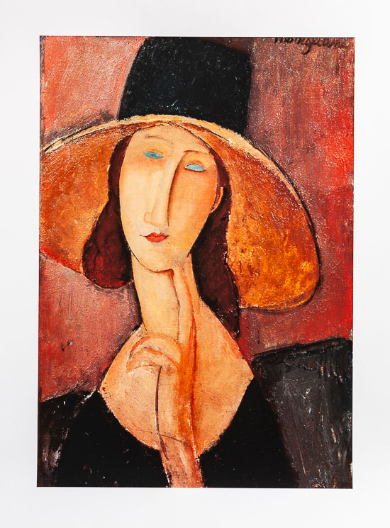 Lámina Amedeo Modigliani, Retrato de Jeanne Hebuterne, 1918