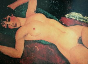 Amedeo Modigliani print, Nude