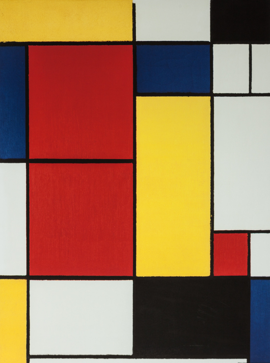 Affiche Piet Mondrian : Composition II