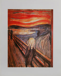 Edvard Munch Fine Art Print, The scream, 1893