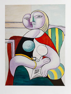 Lámina Picasso, La lectura (1932)