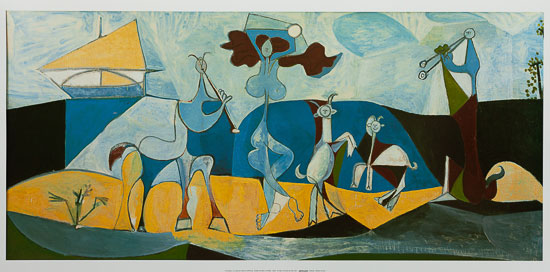 Pablo Picasso poster print, The Joy of Living, 1945