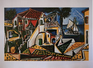 Pablo Picasso poster, Mediterranean Landscape (1952)