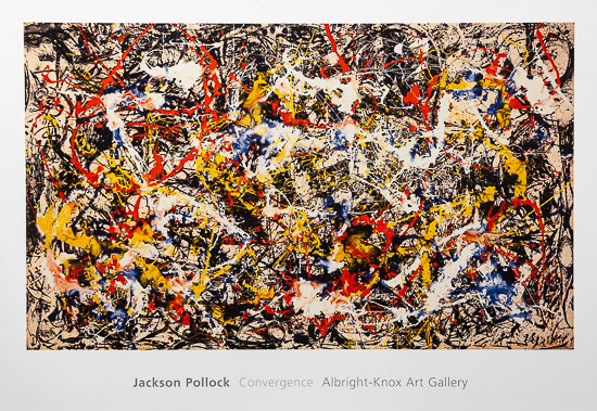 Jackson Pollock poster print, Convergence