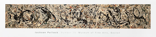 Jackson Pollock poster print, Number 10, 1949