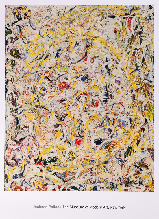 Jackson Pollock poster print, Shimmering Substance, 1946