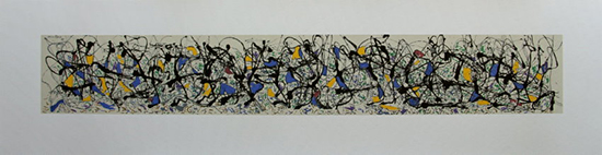 Jackson Pollock serigraph, Summertime, 1948
