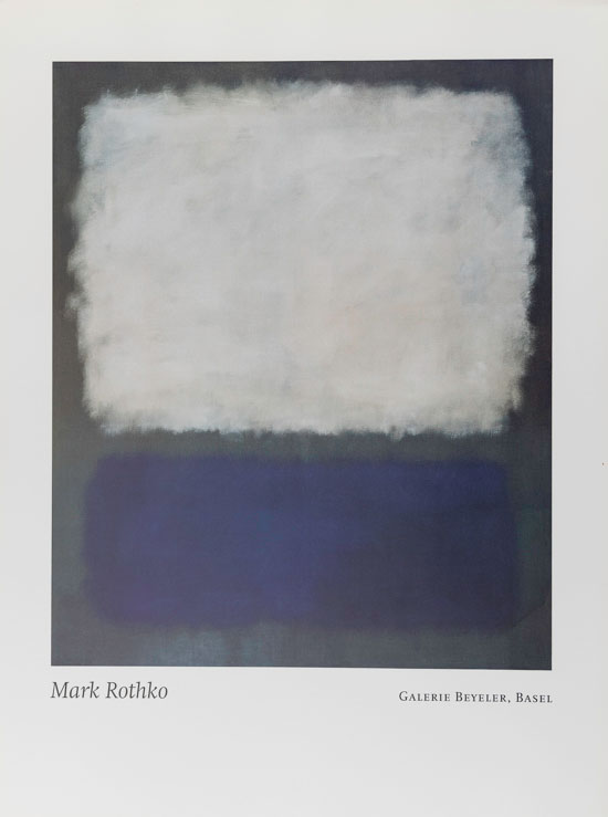 Affiche Mark Rothko : Bleu et Gris, 1962
