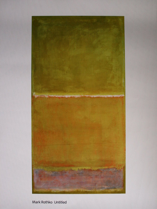 Lámina Mark Rothko, Sin título 1951-1952