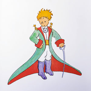 Affiche Saint Exupéry, Le Petit Prince, Costume