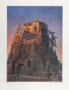 François Schuiten signed Fine Art print, Labyrinths of the dream