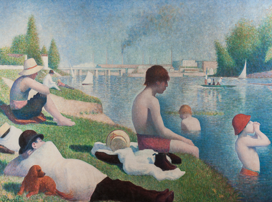 Lmina Georges Seurat, Un bao en Asnieres