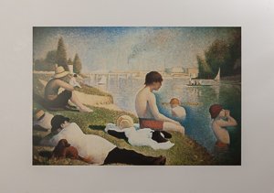 Lámina Georges Seurat, Un baño en Asnieres