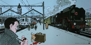Affiche Jacques Tardi : Nestor Burma dans le 12e Arrondissement de Paris