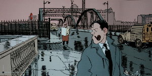 Affiche Jacques Tardi : Nestor Burma dans le 13e Arrondissement de Paris