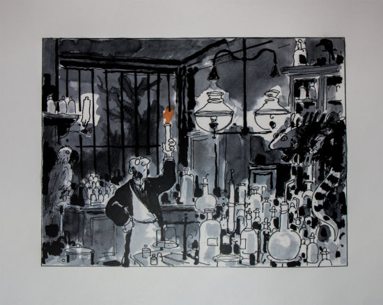 Affiche signe de Jacques Tardi : Le laboratoire