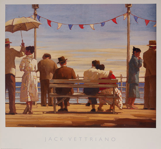 Jack Vettriano poster print, The Pier