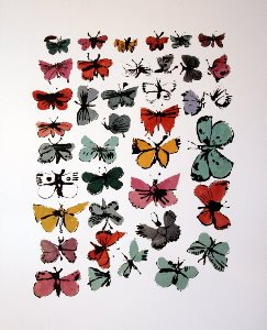 Lámina Warhol, Butterflies, 1955