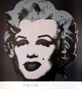 Andy Warhol poster, Marilyn Monroe, (Black) 1967