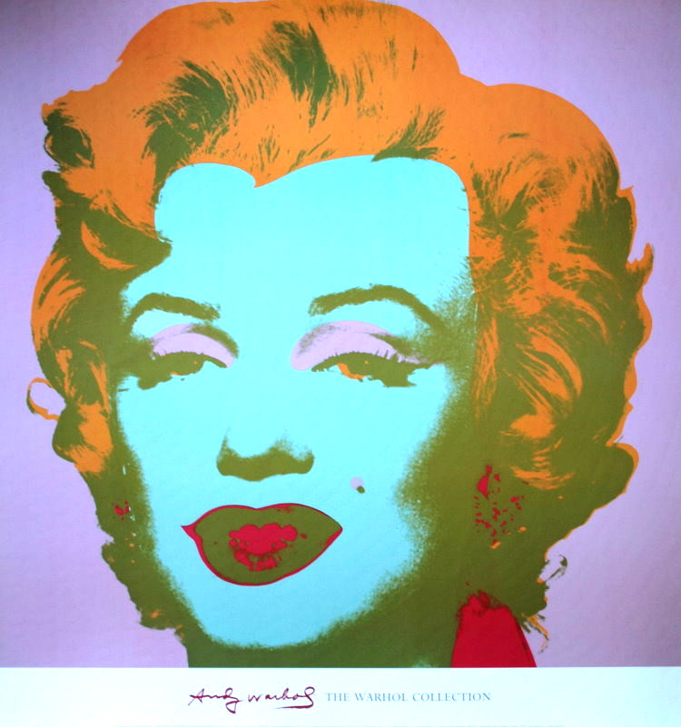 Andy Warhol poster : Marilyn Monroe - Pale Pink, Reproduction ...