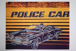 Lámina Warhol, Police car, 1983