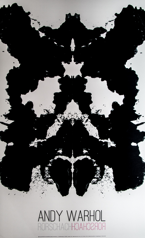 Andy Warhol poster print, Rorschach, 1984