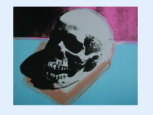 Andy Warhol poster, Skull, 1976